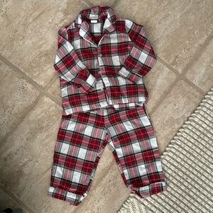 Pottery Barn Kids - GUC Holiday Plaid Pajamas 3T
